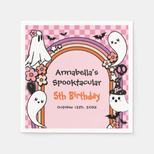 Pink Halloween Party für Kinder Serviette