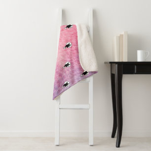 Pink Halloween Sherpa Blanket von Poet Adiela Akoo Sherpadecke