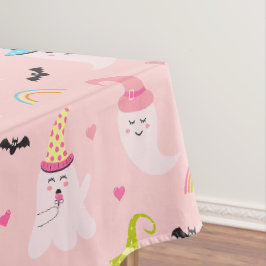 Pink Halloween Spooky Niedlich Ghost Tablecloth Tischdecke
