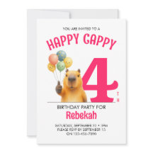 Pink HAPPY CAPPY Benutzerdefinierte Capybara 4. Ge