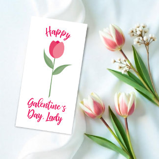Pink Happy Galentine´s for Day Best Friend Karte