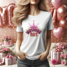 Pink Happy Mütter Tag Frauen T - Shirt
