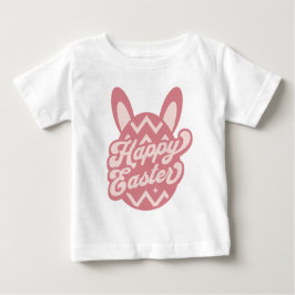 Pink Happy Oaster Bunny Baby T-shirt