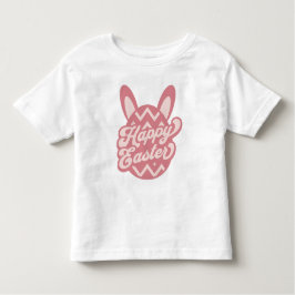Pink Happy Oaster Bunny Kleinkind T-shirt