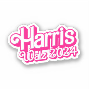Pink Harris Walz 2024 Aufkleber