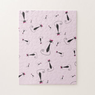 Pink Hat Kitty Cat Puzzle