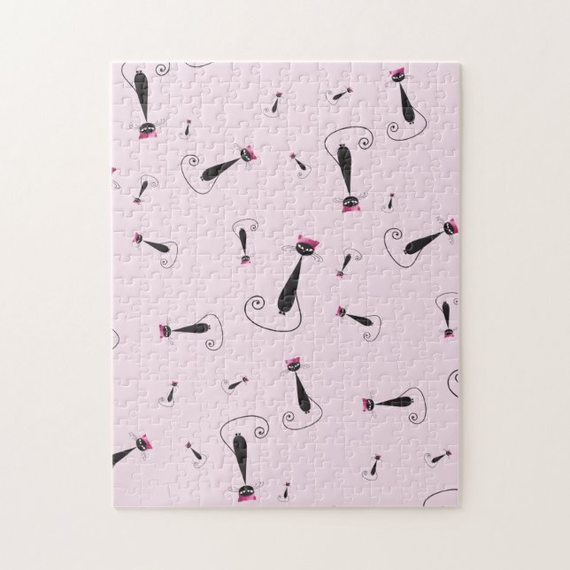Pink Hat Kitty Cat Puzzle (Vertikal)