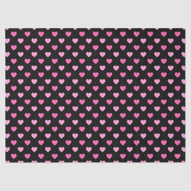 Pink Heart Breast Cancer Awareness Pattern Seidenpapier (Vorderseite)