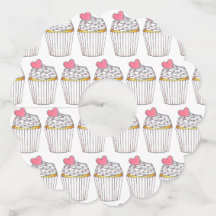 Pink Heart Cupcake Bridal Baby Dusche Feier