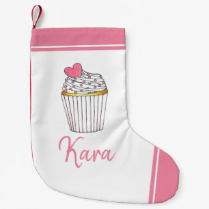 Pink Heart Cupcake Bridal Baby Dusche Feier Kleiner Weihnachtsstrumpf