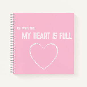 Pink Heart Journal des Niedlichen Girl-Magazins Notizbuch
