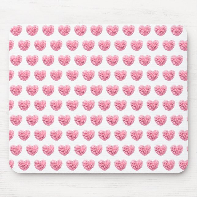 Pink Heart Mouse Pad Mousepad (Vorne)
