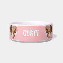 Pink Heart Pattern Custom Heart Shaped Foto Pet