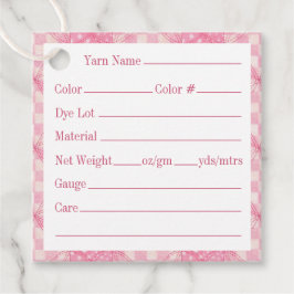 PINK HEART QUILT 2" Quadratgarn Tags Geschenkanhänger