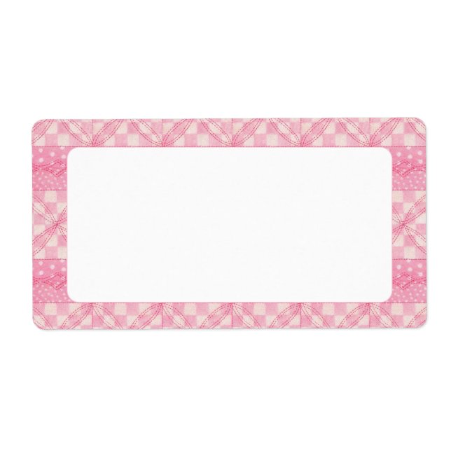 PINK HEART QUILT 2"x3,75"-Labels (Vorne)