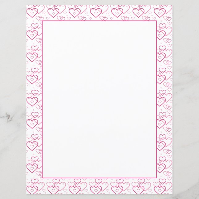 Pink Heart Shapes Pattern (Vorderseite)