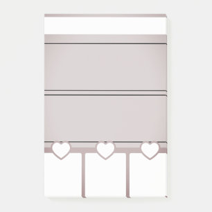 Pink Heart-Themed Daily Planner Post it note Post-it Klebezettel