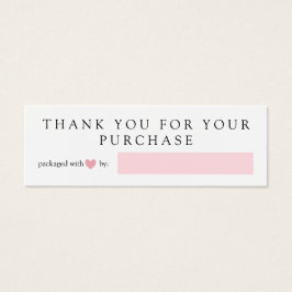 Pink Heart verpackt mit Liebe Danke