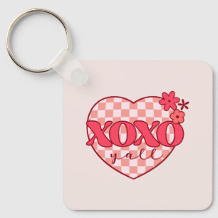 Pink Heart Xoxo Hugs und Kisses Schlüsselanhänger