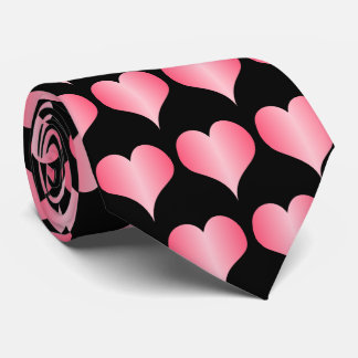 Pink Hearts Design Krawatte