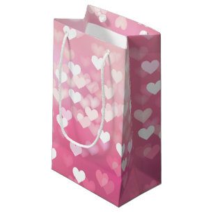 Pink Hearts Gift Bag - Glossar Kleine Geschenktüte