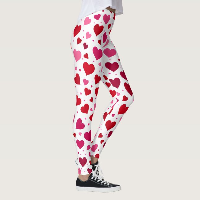 Pink Hearts Leggings - Frauenfashion - Kampfpatt (Rechts)