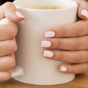 Pink Hearts Nail Art - Wählen Sie Farben Minx Nagelkunst