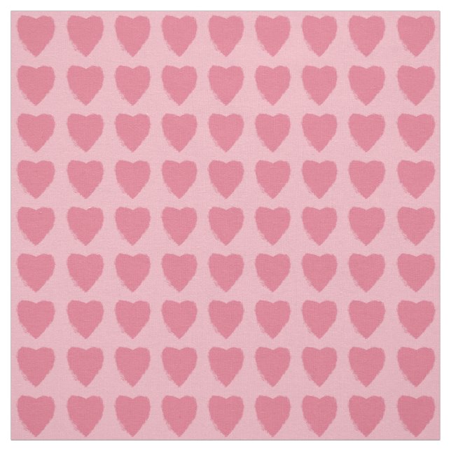 Pink Hearts Pattern Stoff (Muster)