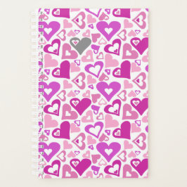 Pink Hearts Planner Planer