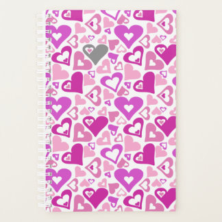 Pink Hearts Planner Planer