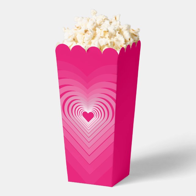 Pink Hearts Popcorn Box Geschenkschachtel (Geplatzt)