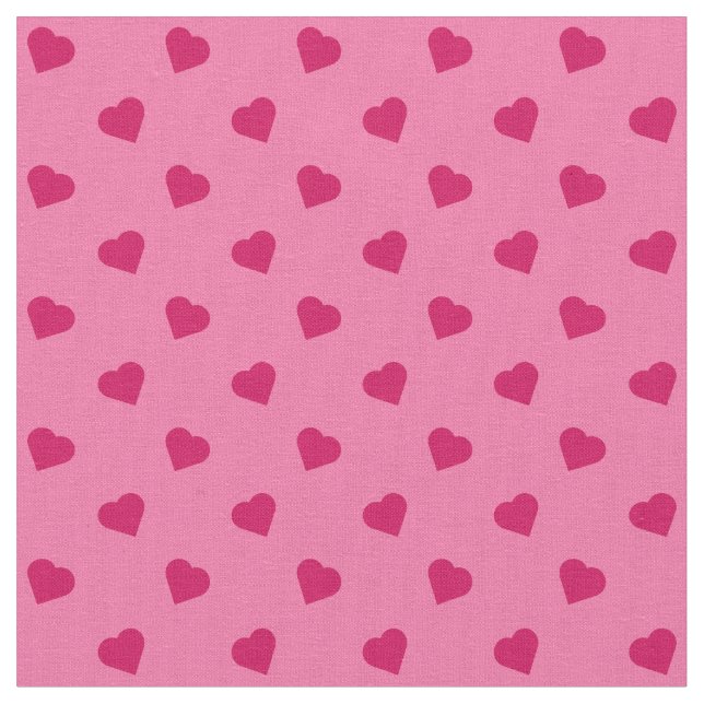 Pink Hearts Stoff (Nahaufnahme)