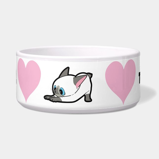 PINK HEARTS TOBY TOYBOB BOWL NAPF (Vorderseite)