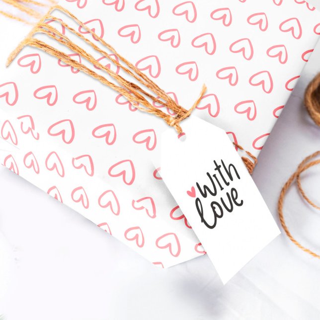 Pink Hearts Wrapping Paper Geschenkpapier (Von Creator hochgeladen)