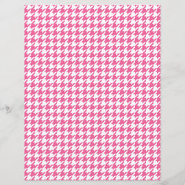 Pink Herringbone Muster Klassischer Chic Preppy Fu