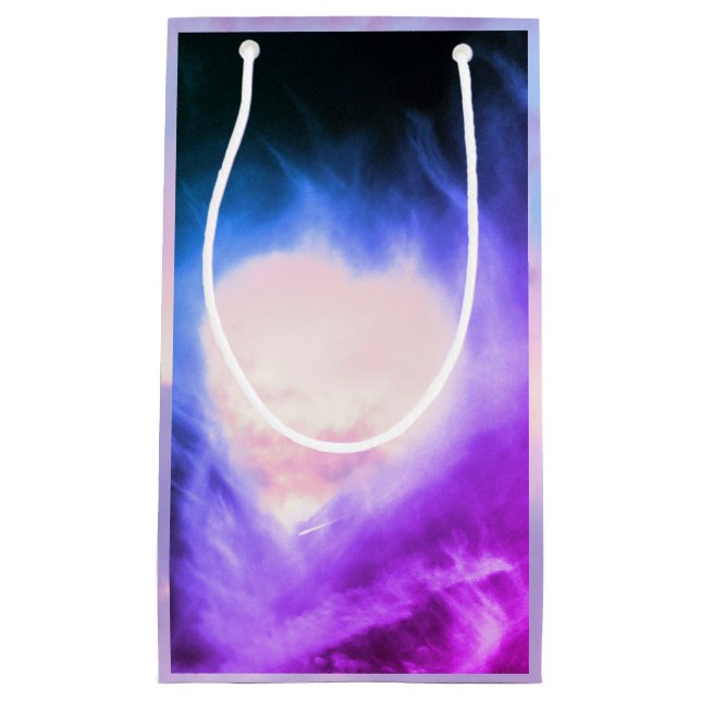 PINK HERZ MIT SCHLIESSBAR KLEINE GESCHENKTÜTE (Vorderseite)