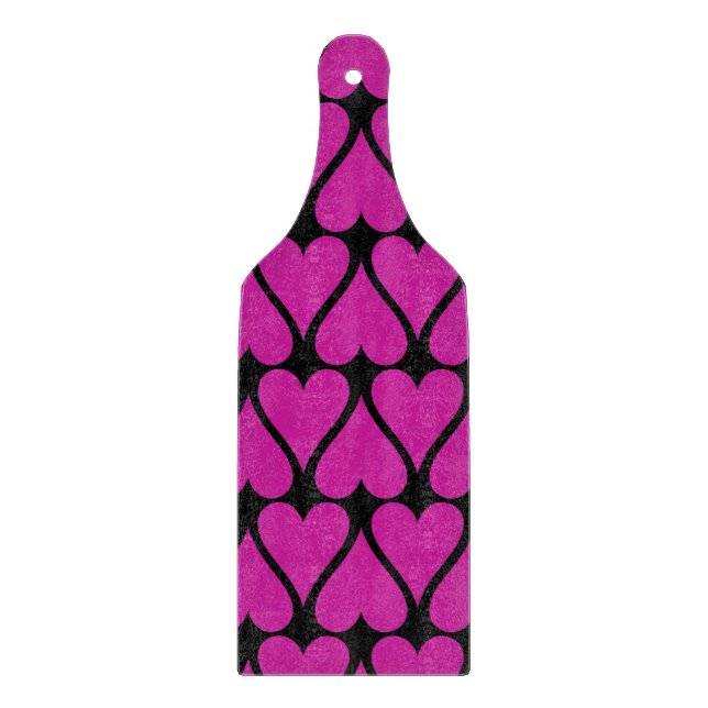 Pink-Herzen anpassen Schneidebrett (Vorderseite)