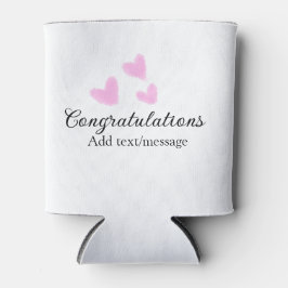 Pink Herzlichen Glückwunsch Abschluss Aquarell Dosenkühler