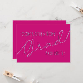 Pink Herzlichen Glückwunsch Grad Sie haben es Imit