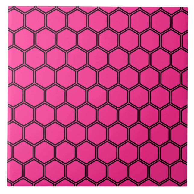 Pink-Hexagon 3 Fliese (Vorderseite)
