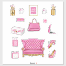 Pink High Fashion Heelse Pursuit & Accessoires Aufkleber