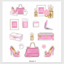 Pink High Fashion Heelse Pursuit & Accessoires Aufkleber