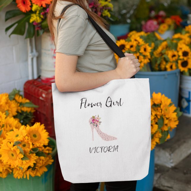 Pink High Heels Bridal Shower Tote Bags (Von Creator hochgeladen)