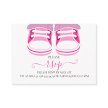 PINK-HINTERN, BABY-DUSCHE-UAWG-Umschließkarte