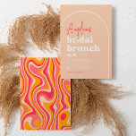 Pink Hippie Boho Modern Arch Brunch Brautparty Einladung<br><div class="desc">Ein trendiger, moderner Stil mit Retro-Design! Die Brautdusche ist in hellen Farben, schlichten Formen und groovem Stil gehalten. Die Vorderseite dieser Karten weist eine weiche, beige Farbe auf. Der Text wird durch einen weißen Bogen eingerahmt. Die Veranstaltungsdetails sind auf der unteren links Seite mit dem Namen der Braut in heißen...</div>