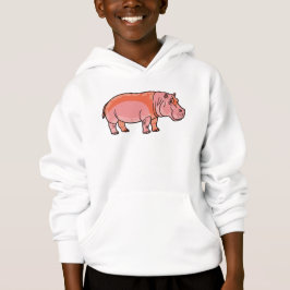 Pink Hippo Hoodie