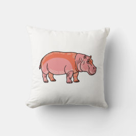 Pink Hippo  Kissen