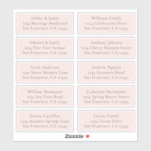 Pink-Hochzeitshilfegabellen Aufkleber