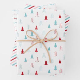 Pink Holiday Wrapping Paper Sheets Geschenkpapier Set