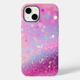 Pink Holographic Glitzer iPhone Mate Tough Case